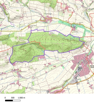 Karte Rund um den L&uuml;ningsberg