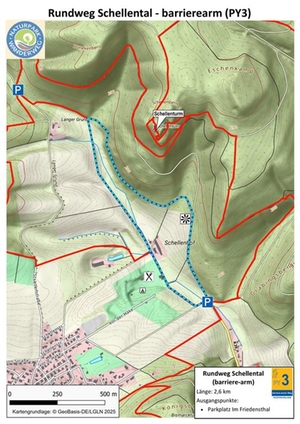 Rundweg Schellental barrierearm
